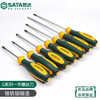 SATA SATAG series flat-blade screwdriver super-hard industrial-grade screwdriver large size 63701/3.0x80mm