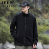 JEEP SPIRIT Jeep Jacket Men's Autumn and Winter Korean Style Workwear Three-in-One Polar Fleece Charge Jacket Men's Black XL