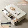Quanyou Home Modern Simple Cream Style Coffee Table Living Room Small Household Storage Floor Cabinet