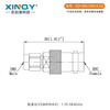 XINQY Xinqiyuan BNC female RF coaxial adapter SMA male adapter DC-4GHz SMA male/BNC female BNC female to SMA male