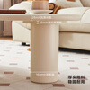 Quanyou Home Cream Style Coffee Table Living Room Home Balcony Leisure Small Tea Table Modern Simple Special-shaped Small Table Furniture
