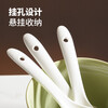 MAXCOOK rice spoon, ceramic spoon, table spoon, spoon, spoon, 4 pack, pure white model MCCU2387