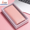 Kangaroo (KANGAROO) carefully selected quality wallet women's long genuine leather 2024 new student wallet Xiaoqing Korean first layer cowhide clip thin pink (thick version)