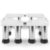 Chuangfangmao Universal Washing Machine Base Stainless Steel Raised Height Bracket Refrigerator Shelf Air Conditioning Base Raised Base Tripod 4 Stainless Steel Legs T24-B26.9cm