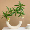 Fan Yejia's high-end simulated water stone ficus vase, high-end sense set, simulated fake flowers, living room decoration ornaments, imitation green plants