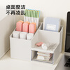 Jing Tokyo white square drawer-type organizer box cosmetics storage box office stationery storage box with pen holder
