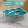 Xiongwochi Dumpling Box Refrigerator Storage Box, with a favorable rating of over 99% for the same model, special frozen dumpling multi-layer refrigerator for dumpling boxes, supermarket quality PP material - timed freshness lock, dark green, one layer with no lid, holds 10 dumplings, no lid type