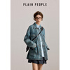 PLAIN PEOPLE Denim Denim plainpeople retro cotton denim jacket women's light blue 2025 autumn light blue M