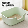 Wang Yejun extra large litter box extra large open anti-splash kitten toilet cat litter box cat supplies