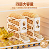 Xiaoqi rolling egg storage box transparent household refrigerator with side door to put the organizer box artifact special fresh egg tray three layers newly upgraded 2nd generation