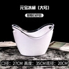 Xuanshi transparent luminous ingot ice bucket champagne red wine beer bucket 8 liters ps acrylic plastic ice bucket portable ice bucket large ingot champagne bucket-8L