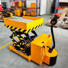 Shantou Lincun electric hydraulic lifting platform truck mobile scissor lift mold hand lift truck export to domestic sales DP150 semi-electric 150 kg 0.72 m