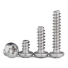 JINGGONG 304 stainless steel round head flat tail self-tapping screws PB pan head flat tail self-tapping screws flat tail self-tapping screws M4*25 20 pieces