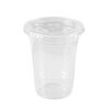 Milk tea cup, disposable transparent coffee cold drink cup, commercial take-out thickened plastic beverage packaging with lid, 420mL cup+lid+straw+leak-proof paper+sticker 100 sets