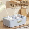 Camellia (CHAHUA) cupboard kitchen drain rack tableware kitchen storage box plastic dish rack large blue split type with chopstick cage