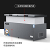 Nixue Freezer Commercial Household Freezer Horizontal Large Capacity Full Freezer Display Cabinet Frozen Refrigerator Large Freezer 688 Single Temperature Copper Tube-Xingyao Gray Intelligent Temperature Control Expansion Edition Level 1 Energy Consumption