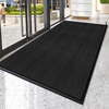 Cuttlefish entrance door floor mat villa high-end heavy industry carpet foot pad outdoor carpet crystal diamond square 80*120 black