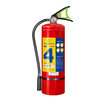 Zhe'an Guangxiao 4kg heptafluoropropane portable fire extinguisher 4kg gas fire extinguishing equipment MJZ/4