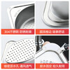 Deer color stainless steel kitchen sink triangle drain rack leftovers filter rag wash basin drain 304 stainless steel triangle drain basket-silver