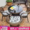 Jingheng outdoor table and chairs, courtyard balcony leisure rattan chair three-piece set, patio outdoor chair, rattan chair, small coffee table combination, 2 chairs + 64 square table, free cushion