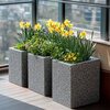 Yipinhui imitation terrazzo outdoor flower box combination cafe restaurant milk tea shop combination outdoor flower bed balcony terrace partition imitation terrazzo cylinder 30cm*40cm