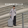 Mei travel suitcase 28-inch trolley case large capacity suitcase PC material frame box NH7 password box silver