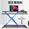 Quanpinwu lifting computer desk lifting workbench computer lifting bracket table standing lifting office desk pneumatic stepless lifting - black table double layer 80cm spacious quality desktop