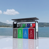 Garbage classification kiosk outdoor sanitation collection and delivery point four classification community street garbage classification collection kiosk garbage kiosk + trash can