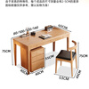 Pengneng all solid wood computer desk small apartment modern table home simple writing desk study table bedroom desk desk + horn chair * 1 remark color 120cm * 60cm * 75cm