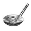 Fantasy colander food stainless steel fishing spoon thickened frying filter mesh commercial oil basin drain kitchen large strainer 22cm colander + oil basin (comes with long chopsticks + clip +