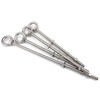 Jinchao 304 stainless steel extended eye screw with ring bolt to wall screw M4M5M6M8M10M12M16 M20*400