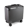 Walker Shop light luxury brand luggage small boarding suitcase trolley case 18 inches lightweight aluminum frame travel box temperament gray 18 inches