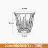DKO coffee cup household glass cup iced American espresso latte cup retro dirty Australian white cup water cup white wine cup 200ml tempered coffee cup (transparent)