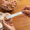 Modern Housewife 316L Stainless Steel Dumpling Spoon Household Wonton Making Tool Flat Ruler Stuffing Spoon Magic 1 Pack 316L Stuffing Spoon 16*2cm