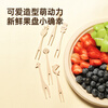 Cui Dahuang Fruit Fork Disposable Fork Thickened Bamboo Cake Dessert Fork Smooth and Burr-Free 50 Count
