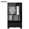 95% new GIGABYTE C201G panoramic upper and lower compartment chassis, blackened tempered glass side transparent, compatible with top 360/side 240 water cooling, quick-release dust filter, black M-ATX