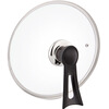 LZJV pot lid tempered glass lid stainless steel garden wok lid pan lid universal wok lid non-stick lid thickened vertical lid 30cm