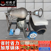 Good Kitchen King Luoyang old-fashioned popcorn machine pot commercial stall electric fully automatic hand-cranked cannon popping chestnut corn puffer 3 pounds cast iron pot gas stove hand-cranked complete set