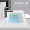 Door-to-door installation wash basin cabinet small apartment bathroom cabinet ceramic integrated basin bathroom wash basin cabinet household double door 60CM ceramic basin