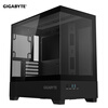 95% new GIGABYTE C201G panoramic upper and lower compartment chassis, blackened tempered glass side transparent, compatible with top 360/side 240 water cooling, quick-release dust filter, black M-ATX