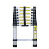 Shantou Lincun aluminum alloy single-sided telescopic ladder 2.9m staircase bamboo ladder 8m retractable ladder engineering lifting ladder thickened g2C1 30 steps 2 points 9M single-sided telescopic ladder German standard plus