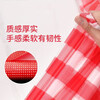 Yexiang disposable tablecloth plastic waterproof thickened tablecloth plaid tablecloth round table rectangular square table pastoral picnic mat 10 sheets/bag 1.8X1.8 meters red plaid