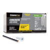 Power ProPro White Flat Head Concrete Screw Anchors (1/4 x 11/4) 100 pieces