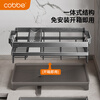 Cobbe kitchen dish rack drain bowl rack tableware storage rack 304 stainless steel tableware drying rack