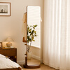 Jiayi solid wood full-length mirror floor-standing rotating dressing mirror hanging clothes rack integrated fitting mirror home bedroom storage floor mirror