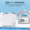 Meiling (MEILNG) BC/BD-201DT small freezer household small deep-freezing quick-frozen primer fully frozen commercial refrigerator freezer energy-saving 1L white 201 liter single temperature fully frozen or fully refrigerated