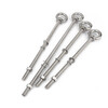 Jinchao 304 stainless steel extended eye screw with ring bolt to wall screw M4M5M6M8M10M12M16 M20*400