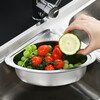 Deer color stainless steel kitchen sink triangle drain rack leftovers filter rag wash basin drain 304 stainless steel triangle drain basket-silver
