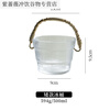 Small ice bucket, good-looking, cold-resistant ice storage bucket, portable glass fruit bucket, commercial iced beverage beer bucket, short ice bucket