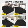 Cuttlefish entrance door floor mat villa high-end heavy industry carpet foot pad outdoor carpet crystal diamond square 80*120 black